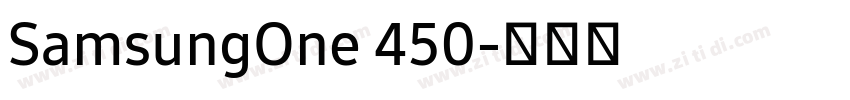 SamsungOne 450字体转换